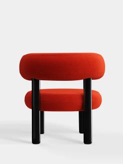 Fat Black Steel Lounge Chair