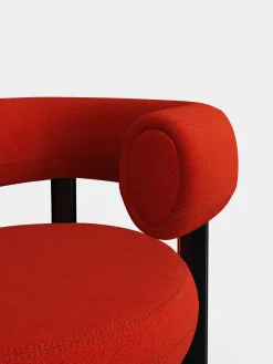 Fat Black Steel Lounge Chair