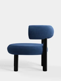 Fat Black Steel Lounge Chair