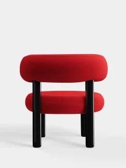 Fat Black Steel Lounge Chair