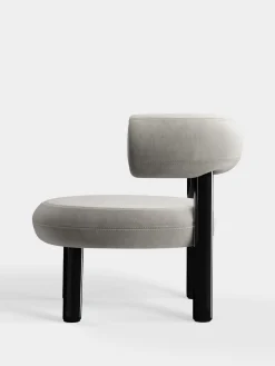 Fat Black Steel Lounge Chair