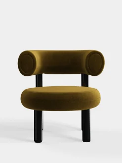 Fat Black Steel Lounge Chair