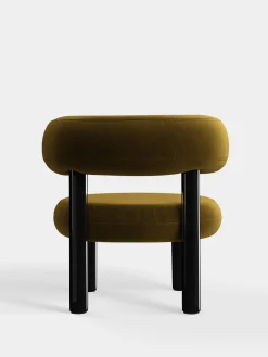 Fat Black Steel Lounge Chair