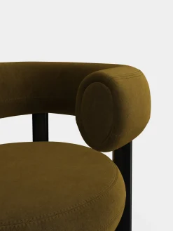 Fat Black Steel Lounge Chair