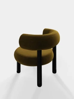 Fat Black Steel Lounge Chair