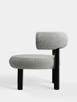 Fat Black Steel Lounge Chair