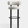 Fat Black Wood 75cm Bar Stool