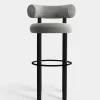 Fat Black Wood 75cm Bar Stool