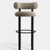 Fat Black Wood 75cm Bar Stool