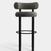 Fat Black Wood 75cm Bar Stool