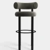 Fat Black Wood 75cm Bar Stool