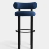 Fat Black Wood 75cm Bar Stool