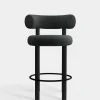 Fat Black Wood 65cm Counter Stool