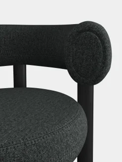 Fat Black Wood 65cm Counter Stool