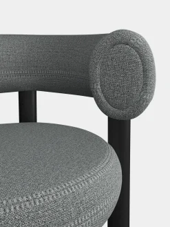 Fat Black Wood 65cm Counter Stool