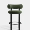 Fat Black Wood 65cm Counter Stool