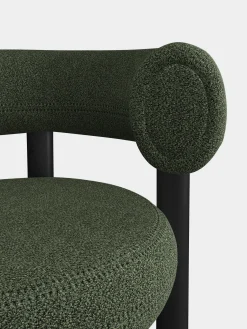 Fat Black Wood 65cm Counter Stool