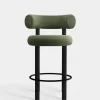 Fat Black Wood 65cm Counter Stool