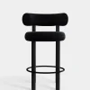 Fat Black Wood 65cm Counter Stool