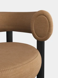 Fat Black Wood 65cm Counter Stool