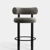Fat Black Wood 65cm Counter Stool