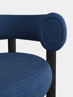 Fat Black Wood 65cm Counter Stool