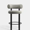 Fat Black Wood 65cm Counter Stool