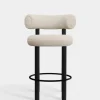 Fat Black Wood 65cm Counter Stool
