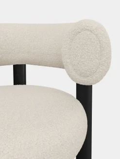 Fat Black Wood 65cm Counter Stool