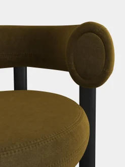 Fat Black Wood 65cm Counter Stool