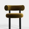 Fat Black Wood Dining Chair
