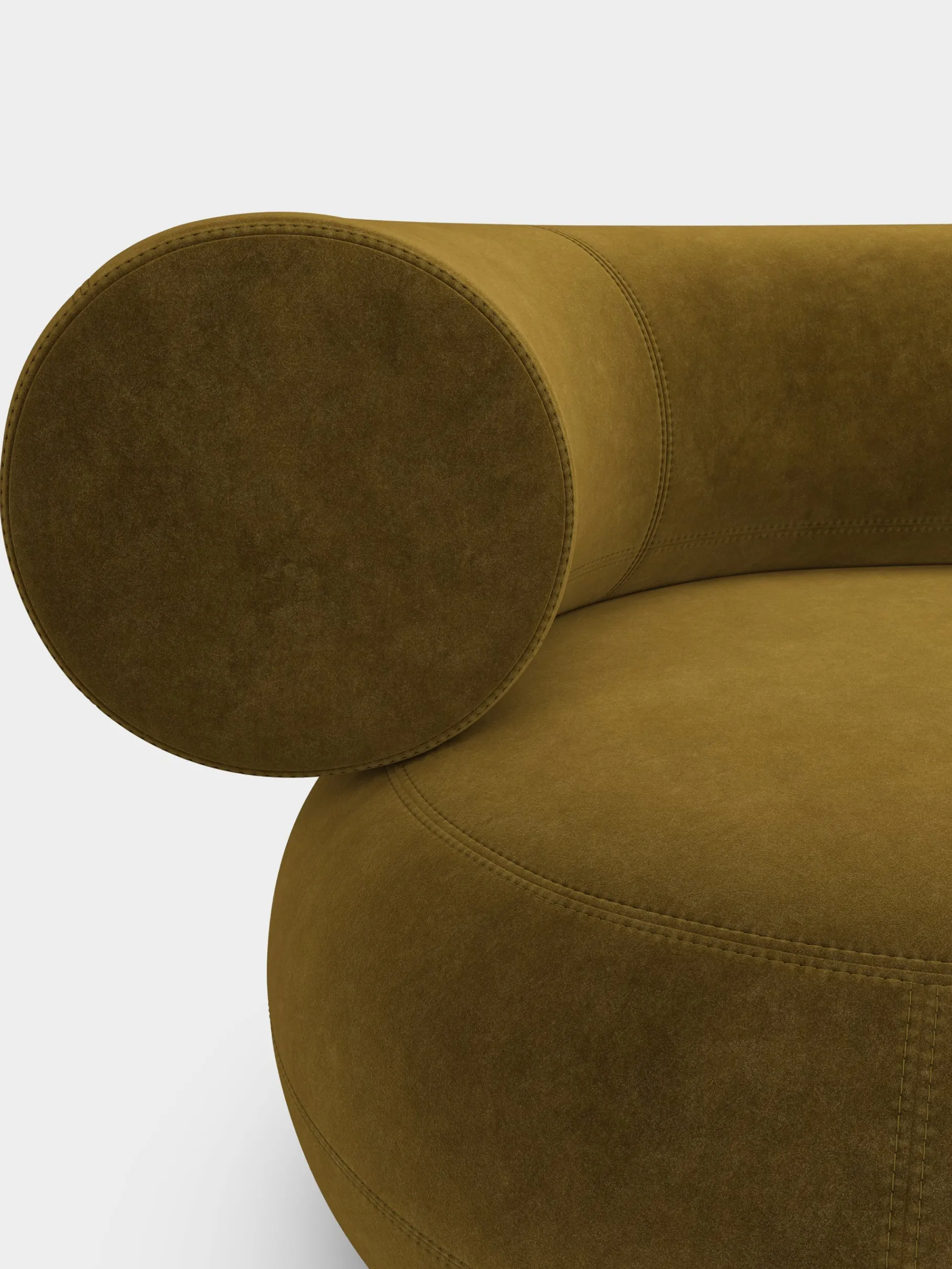 Fat Left Arm Backrest Modular Sofa