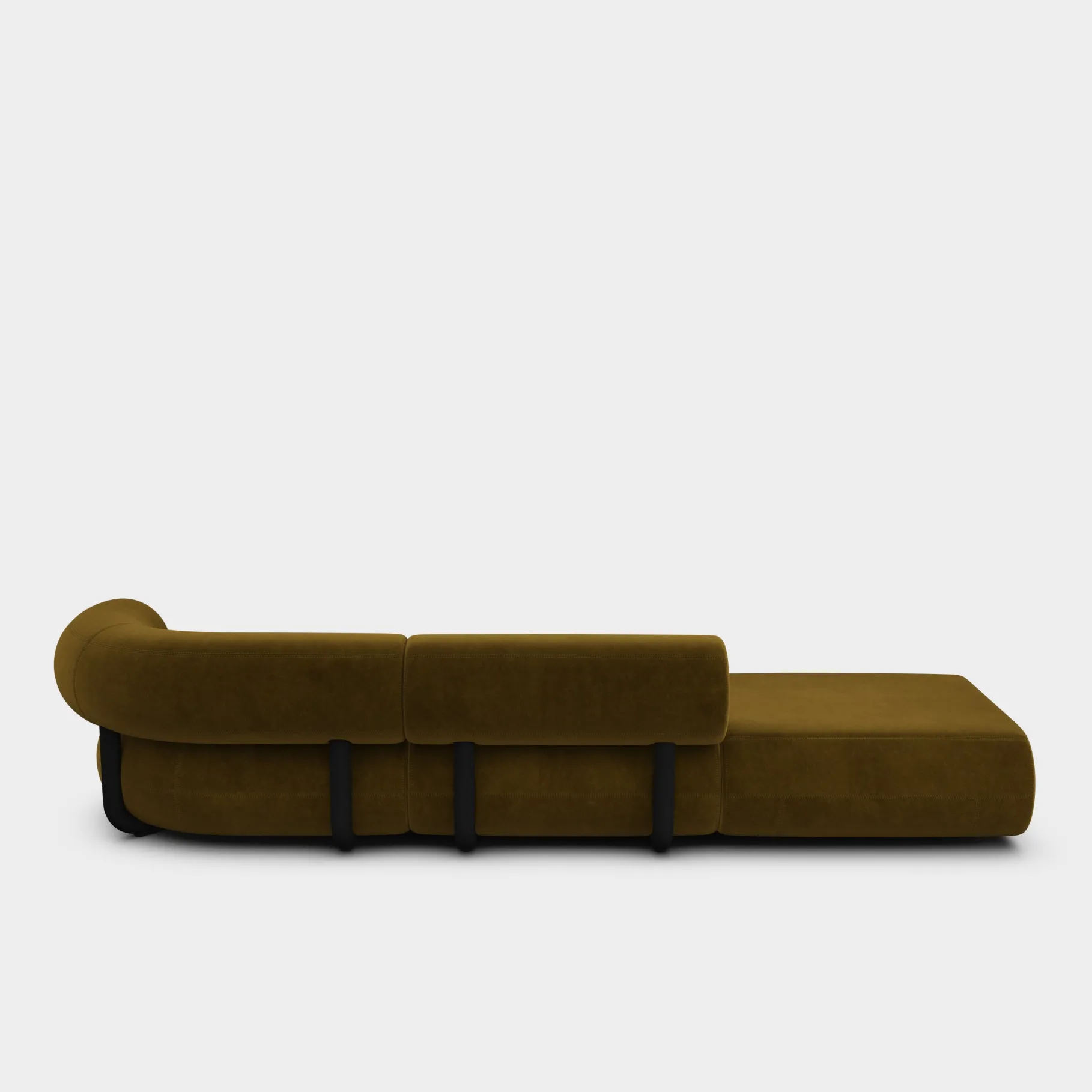 Fat Left Arm Backrest Modular Sofa