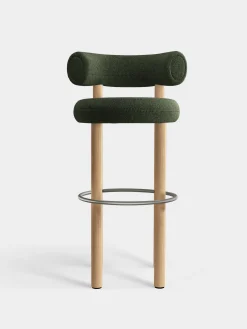Fat Natural Wood 75cm Bar Stool