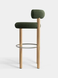 Fat Natural Wood 75cm Bar Stool