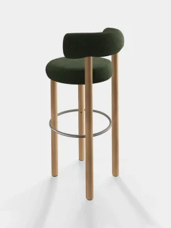 Fat Natural Wood 75cm Bar Stool
