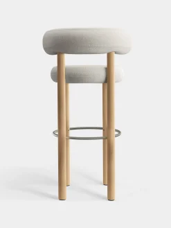 Fat Natural Wood 75cm Bar Stool