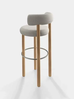 Fat Natural Wood 75cm Bar Stool