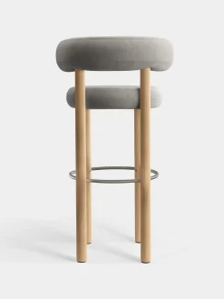 Fat Natural Wood 75cm Bar Stool