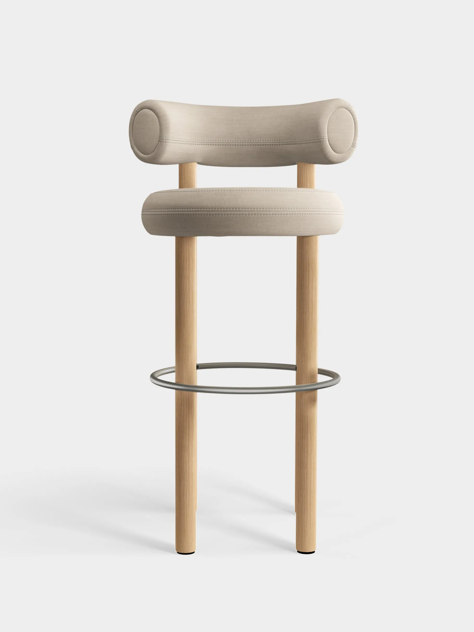 Fat Natural Wood 75cm Bar Stool