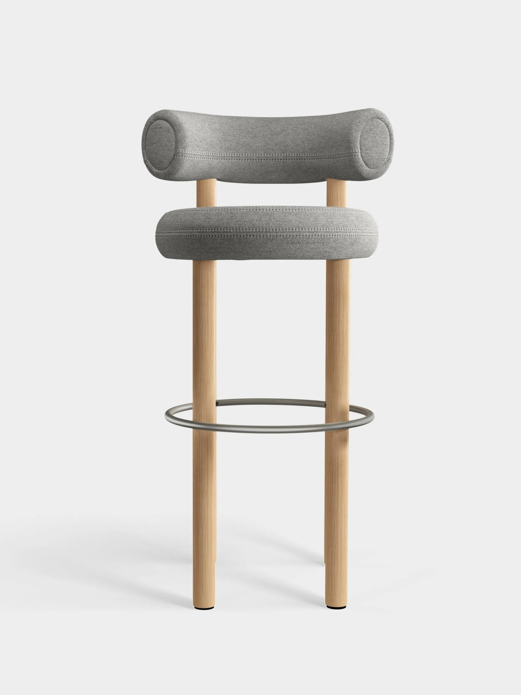 Fat Natural Wood 75cm Bar Stool