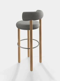 Fat Natural Wood 75cm Bar Stool