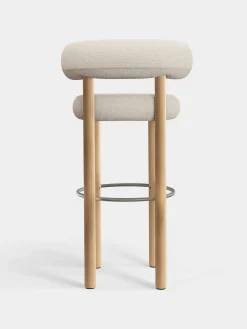 Fat Natural Wood 75cm Bar Stool