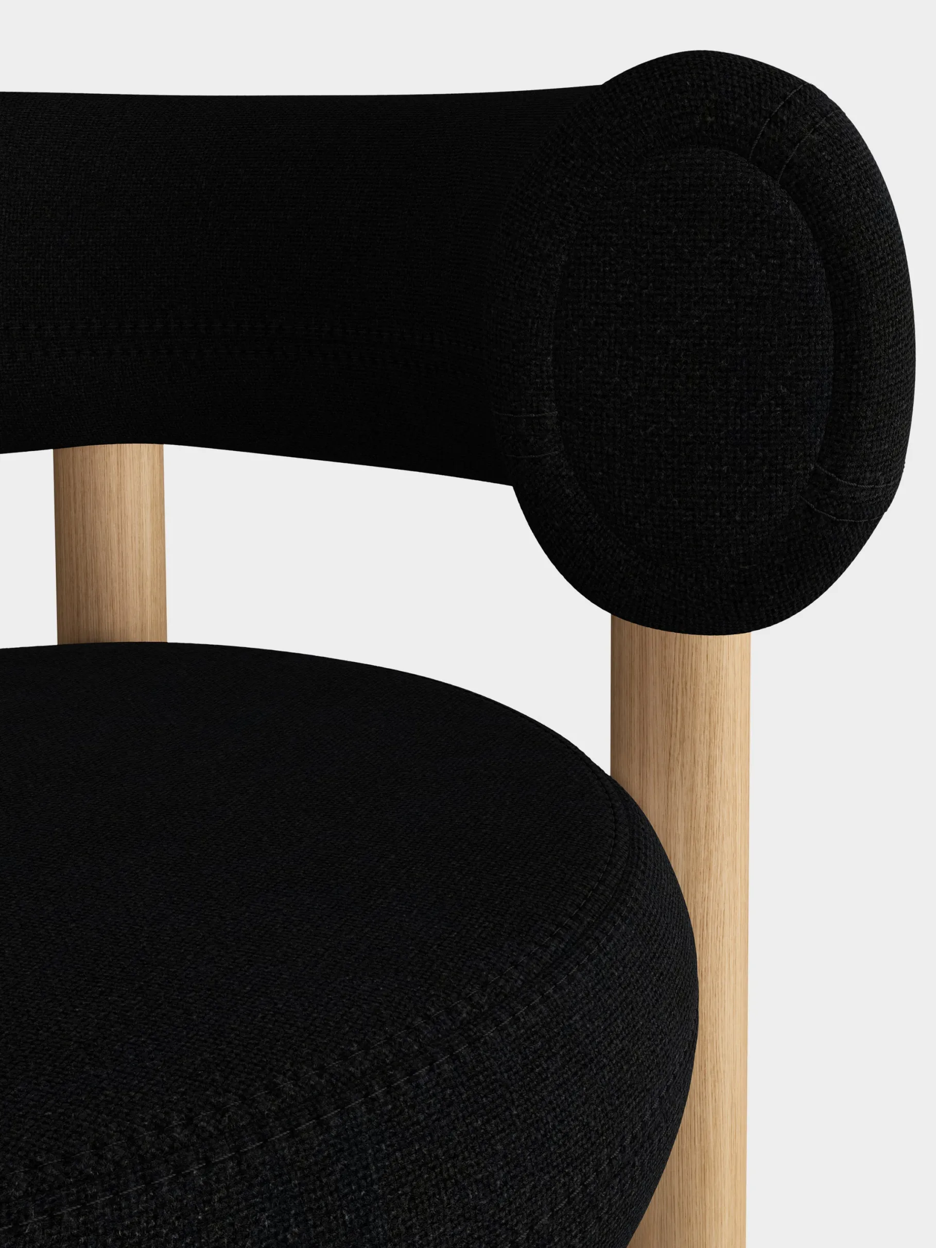 Fat Natural Wood 75cm Bar Stool