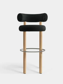 Fat Natural Wood 75cm Bar Stool