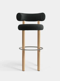 Fat Natural Wood 75cm Bar Stool