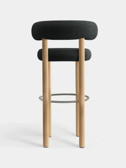 Fat Natural Wood 75cm Bar Stool
