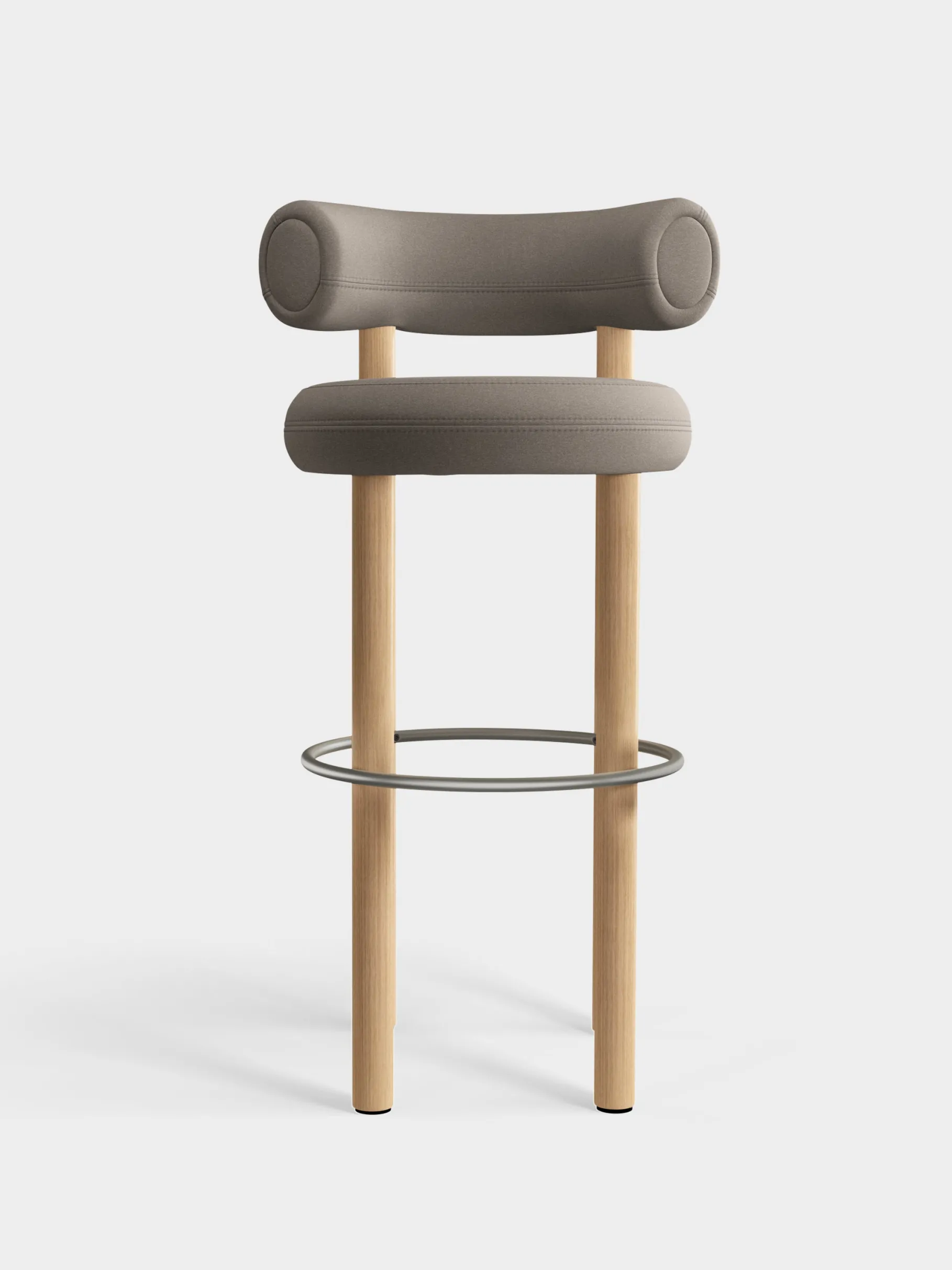 Fat Natural Wood 75cm Bar Stool