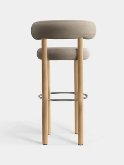 Fat Natural Wood 75cm Bar Stool