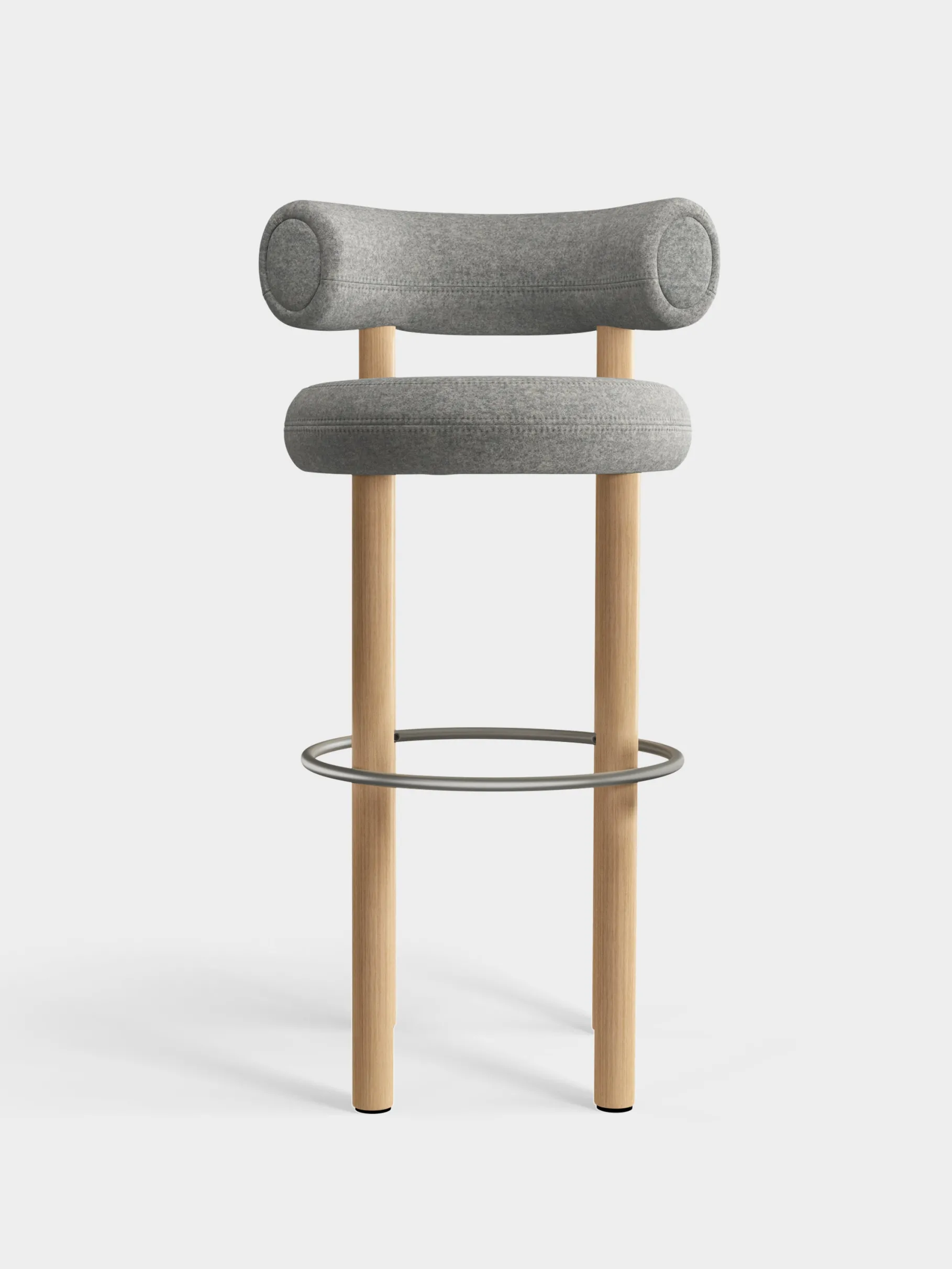 Fat Natural Wood 75cm Bar Stool